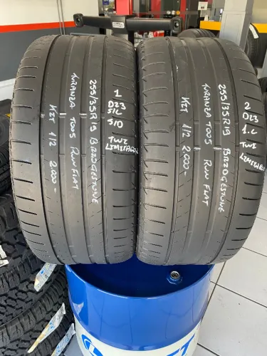 KIT 02 PNEUS 255/35R19 BRIDGESTONE TURANZA T005 96Y RUN FLAT