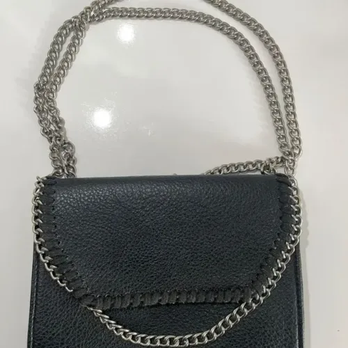 Bolsa couro preta