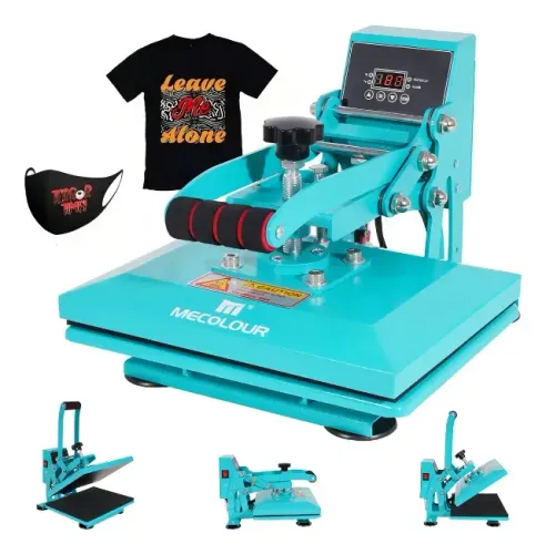 Prensa Térmica Plana 23x30cm Sublimação Transfer Mecolour Cor Azul