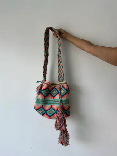 Bolsa de crochê colombiana 