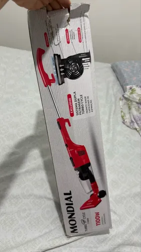 Aspirador de Pó Vertical Mondial Turbo Cycle 1100W - Completo na Caixa