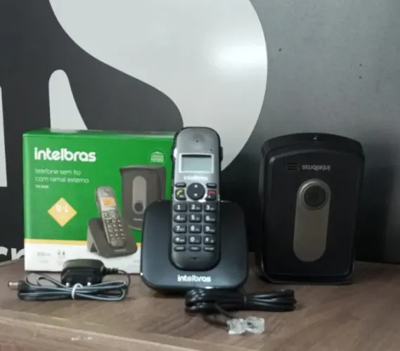 Telefone Sem Fio Intelbras Com Ramal Externo Tis 5010 Preto