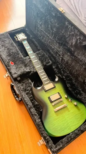 Guitarra Epiphone Prophecy SG aged blue tiger