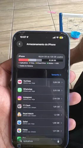 iPhone 16 conservadíssimo ? Bateria top, sem detalhes e pronto pra transferir.