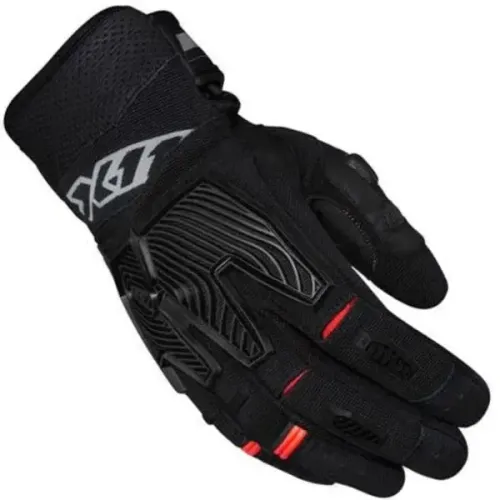 Luva Motociclista X11 Havoc Couro/Poliéster Cano Médio c/ Proteções 