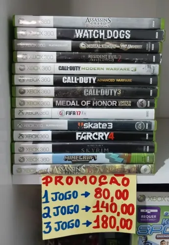 Jogos Xbox 360 original na PROMOÇÃO aqui na LOJA FABGAMES 