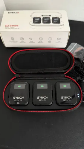 Microfone Lapela Duplo Synco G2 A2