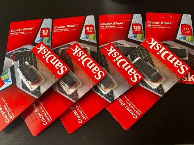 PenDrive Sandisk - Cruzer Blade - 16gb - 128gb