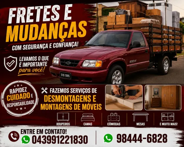 Fretes montagens 