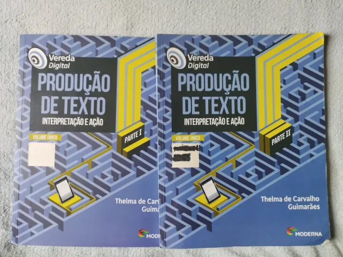 Kit Produção de Texto - Vereda Digital (Partes 1 e 2) - Moderna