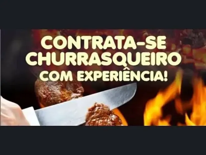 Contrata churrasqueiro e Cozinheiro 
