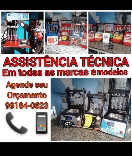 Máquina limpa bicos ASSISTÊNCIA TÉCNICA