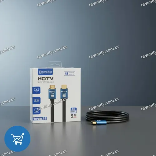 Cabo para tv HDMI - 5 metros, Alta Velocidade