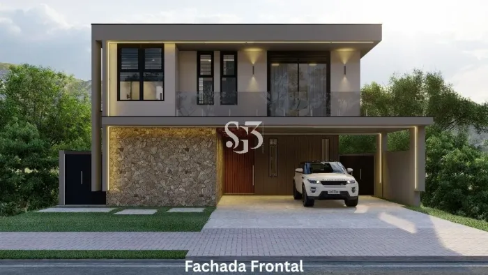 Sobrado de Altíssimo Padrão no Loteamento Residencial Arborais: 4 suítes, espaço gourmet e