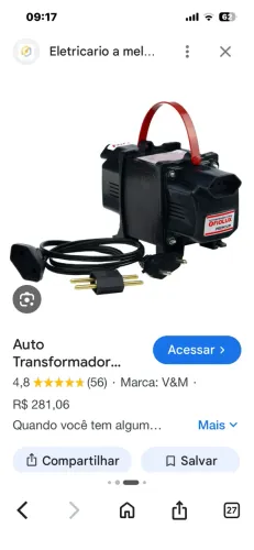 Transformador de 110 a 220V