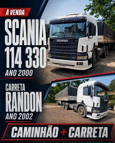 ? SCANIA 114 330 + CARRETA RANDON | R$ 180 MIL