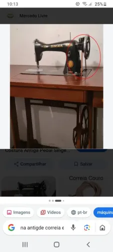 Máquina de costura antiga