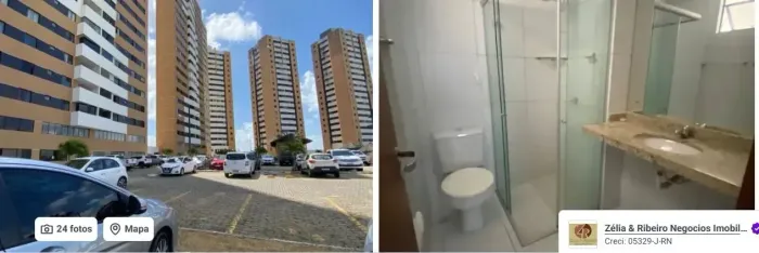 Aluga-se apartamento mobiliado no Condomínio Estrela de Natal