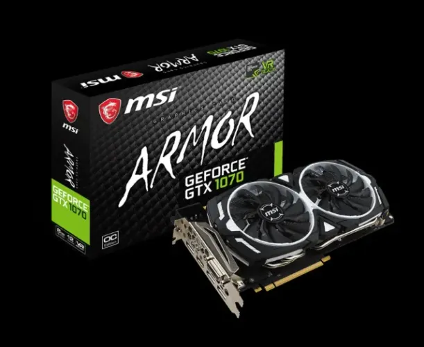 PLACA DE VÍDEO MSI GeForce GTX 1070 ARMOS 8GB OC (COM AVARIAS)