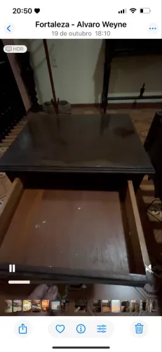 Mesa cabeceira madeira