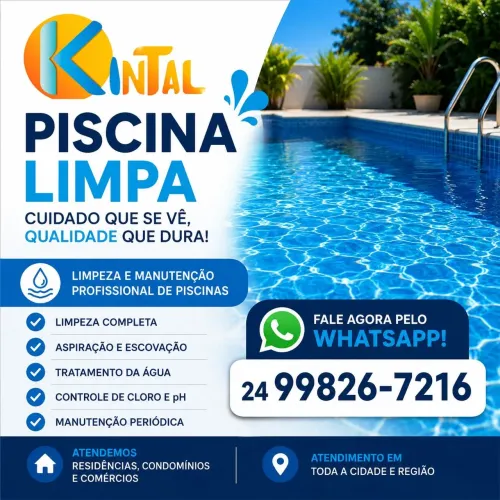 Limpeza e Manutenção de Piscinas - Atendimento Residencial