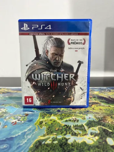The Witcher 3 Wild Hunt + Mapa - Jogo PS4 Seminovo