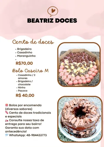 Cento de Docinhos Artesanais para Festas e Eventos - Encomendas