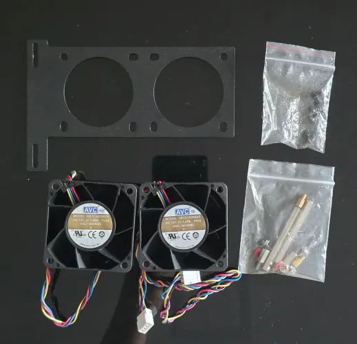 Kit 2x Ventoinhas 60mm 13000rpm + Suporte Memória Ram DDR5