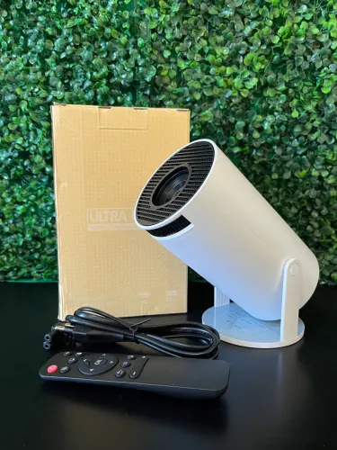 Projetor Portatil HY300 Novo Wi-Fi e Bluetooth com Entrega Rápida!