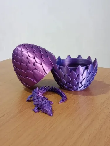 Ovo de Dragão 20cm feito em impressora 3D