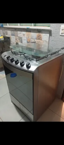 Fogão Brastemp inox 4 bocas