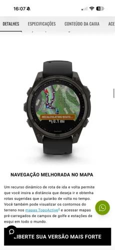 Garmin Relógio Fenix 8 Solar Sapphire