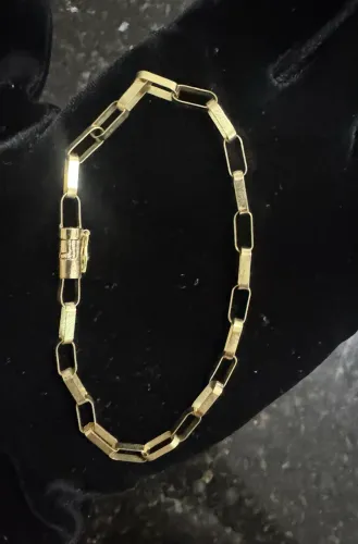 Ouro pulseira 18k