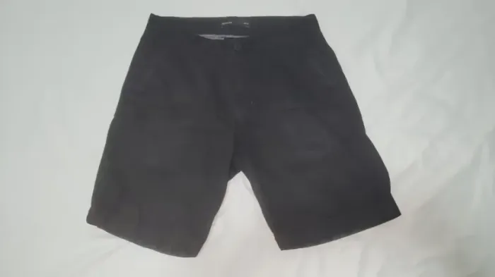 Short Masculina Hering Reta Sarja Preta Tamanho 40 