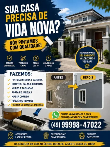 Pintura Residencial em Lages e Região!