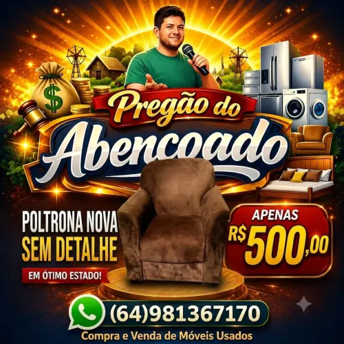 Poltrona nova sem nenhum detalhe passamos cartão.