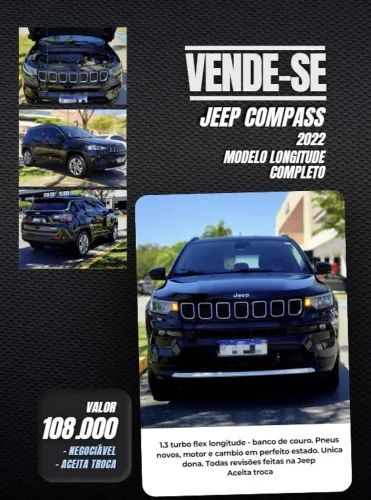 Jeep Compass Long. T270 1.3 TB 4X2 Flex AUT 2022