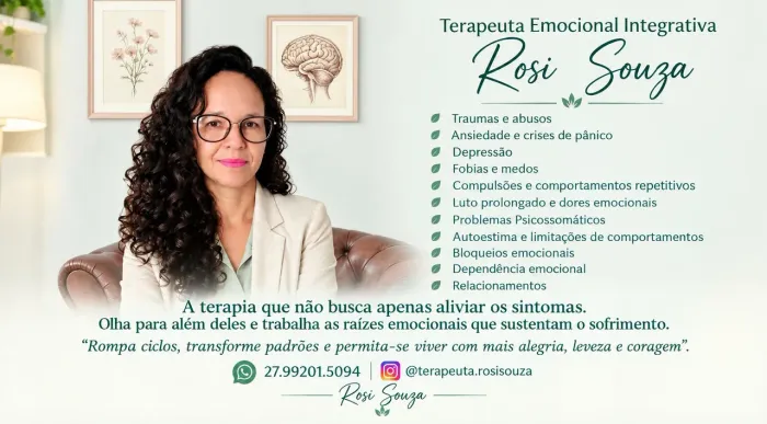 Terapeuta Emocional - Atendimento On-line e Presencial 