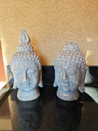 Estátua de cabeça de Buda o par