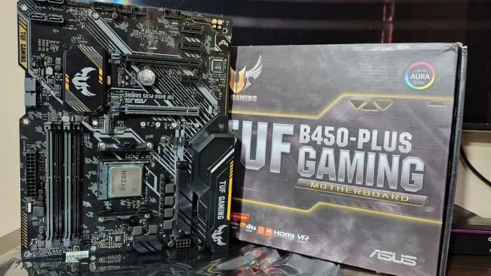 Placa mãe Asus TUF B450 plus gaming BIOS original de fábrica