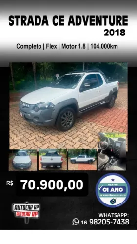 Fiat Strada Adventure 1.8/ 1.8 Locker Flex CE 2018