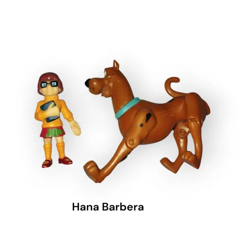 Kit com 2 personagens Scooby Doo e Velma - Hanna Barbera