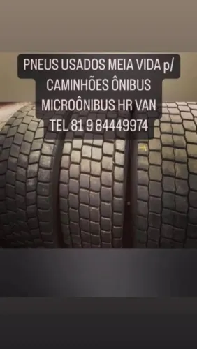 PNEUS USADOS MEIA VIDA SEMINOVOS