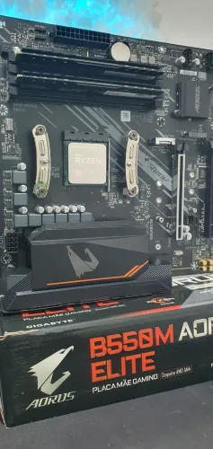 KIT UPGRADE AM4 AMD RYZEN 7 5700X B550M AORUS ELITE MEMÓRIA XPG GAMMIX D10 3600mhz