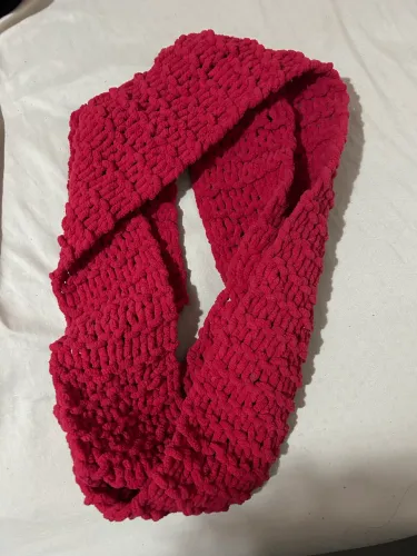 Gola de tricô vermelha