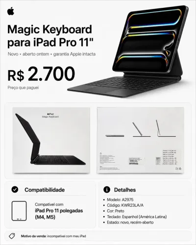 Magic Keyboard para IPad Pro 11?