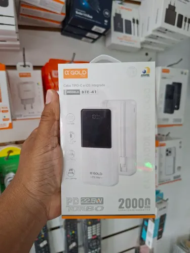 Carregador portátil 20.000 mAh com cabos promoção!  Entrega em slz e região 