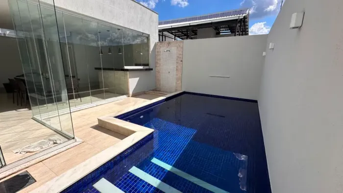PASSAREDO, MOBILIADA, ALUGO, 4 SUÍTES, SENDO 1 TÉRREA, PISCINA, CHURRASQUEIRA