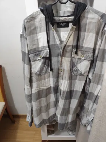 Camiseta polo Xadrez com capuz GG