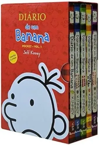 Box - Diário de Um Banana - 5 Volumes - Pocket - Edição Econômica